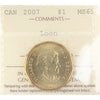 2007 Canada Loon Dollar ICCS Certified MS65
