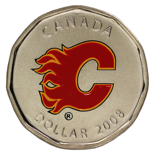 2008 Canada Calgary Flames Dollar Proof Like (from Puck) $
