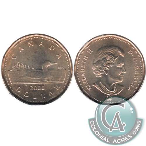 2008 Canada Loon Dollar Brilliant Uncirculated (MS63)