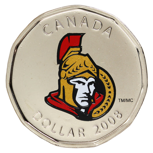 2008 Canada Ottawa Senators Dollar Proof Like (from Puck) $