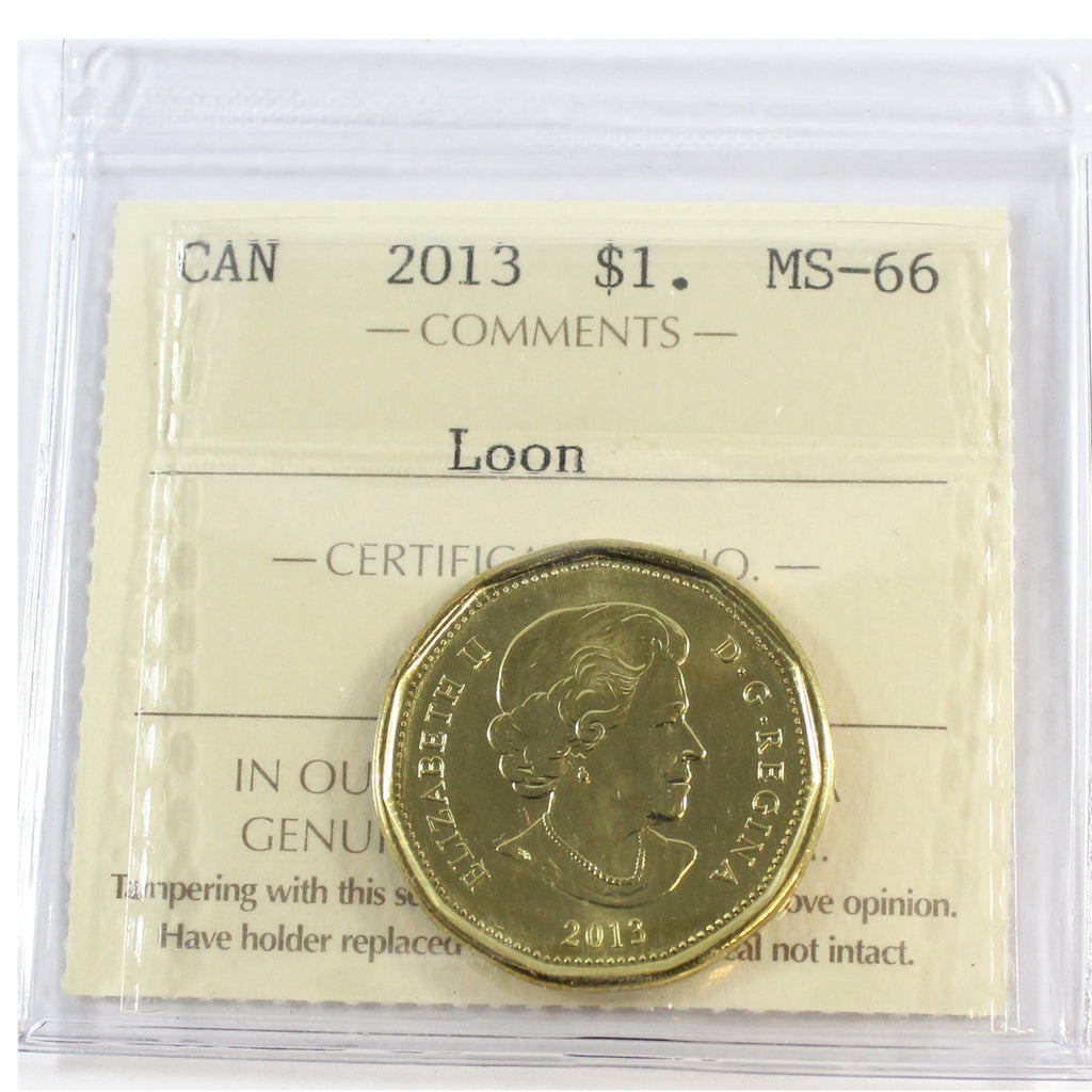 2013 Canada Loon Dollar ICCS Certified MS66