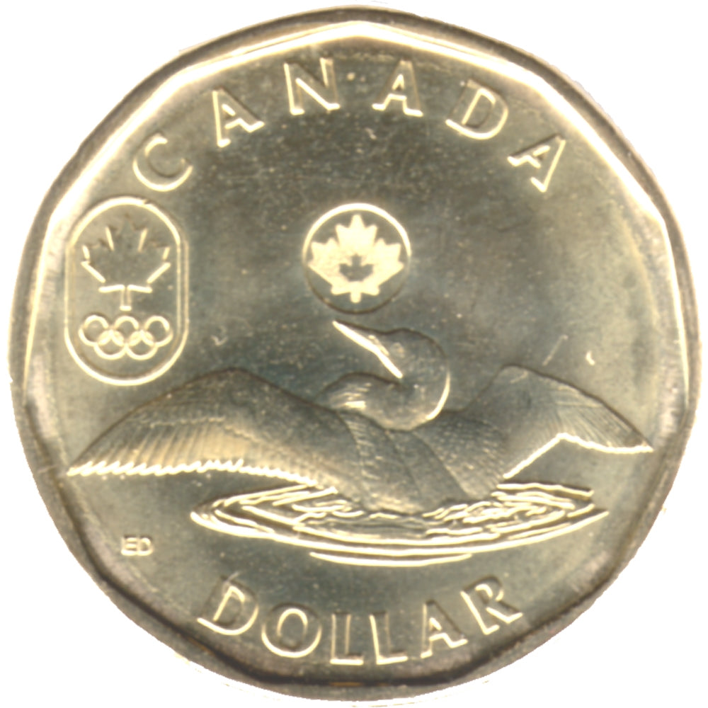 2014 Canada Olympic Loon (Lucky) Dollar Brilliant Uncirculated (MS63)