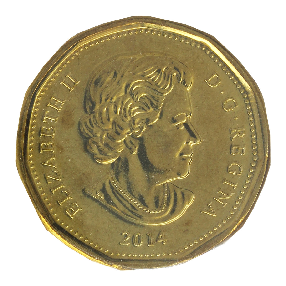 2014 Canada Olympic Loon Dollar ICCS Certified MS65