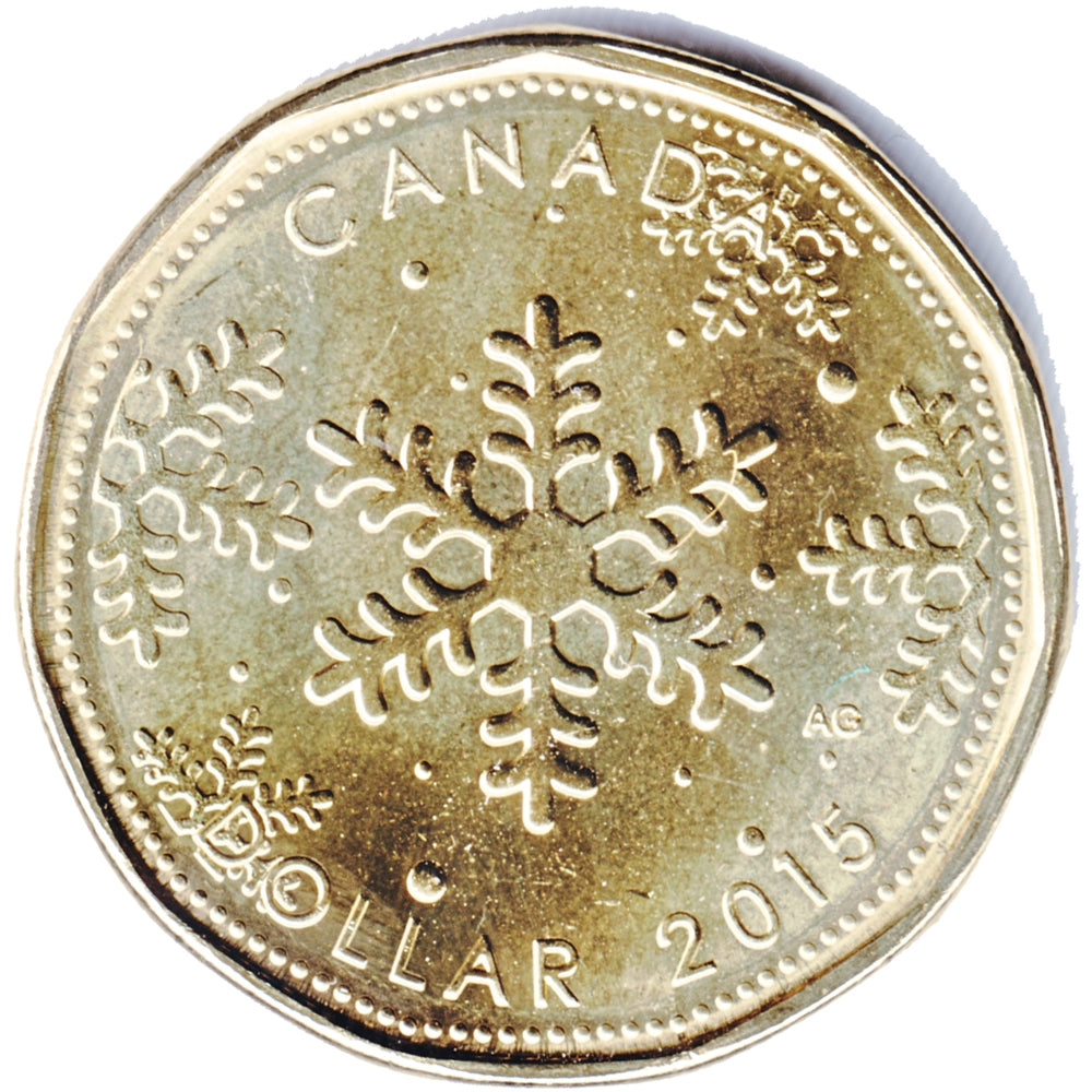 2015 Christmas Canada Dollar Brilliant Uncirculated (MS63)