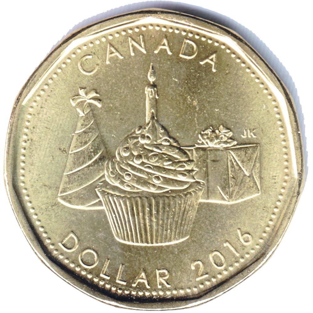 2016 Canada Birthday Dollar Brilliant Uncirculated (MS63)