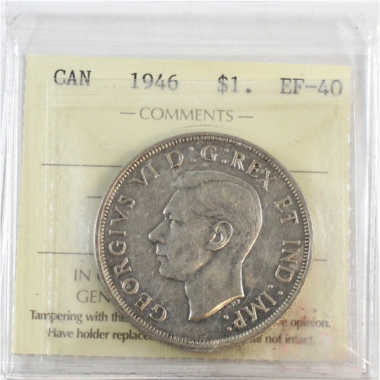 1946 Canada Dollar ICCS Certified EF40