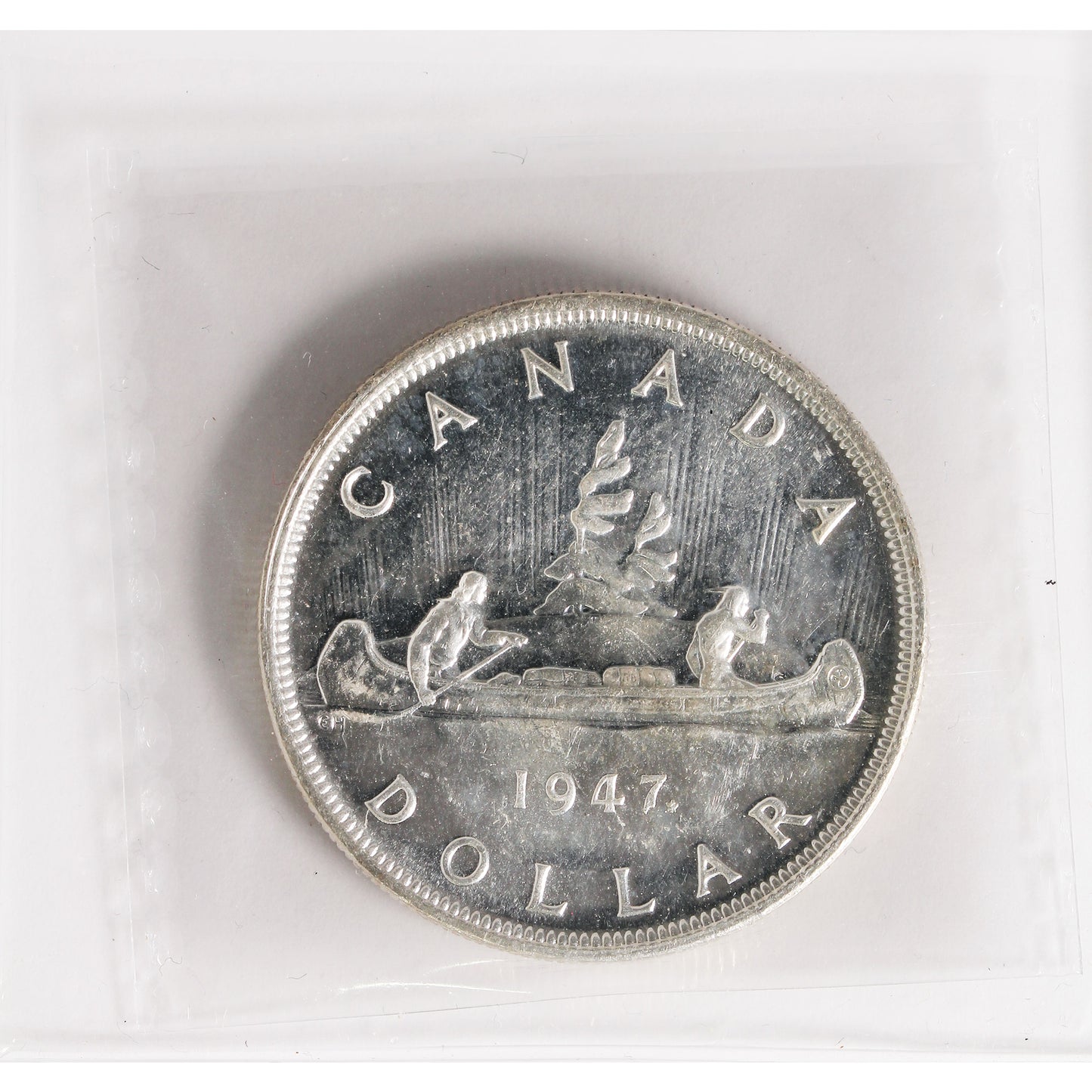 1947 Maple Leaf Canada Dollar ICCS Certified MS60