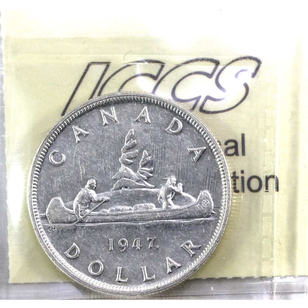 1947 Blunt 7 Canada Dollar ICCS Certified EF40
