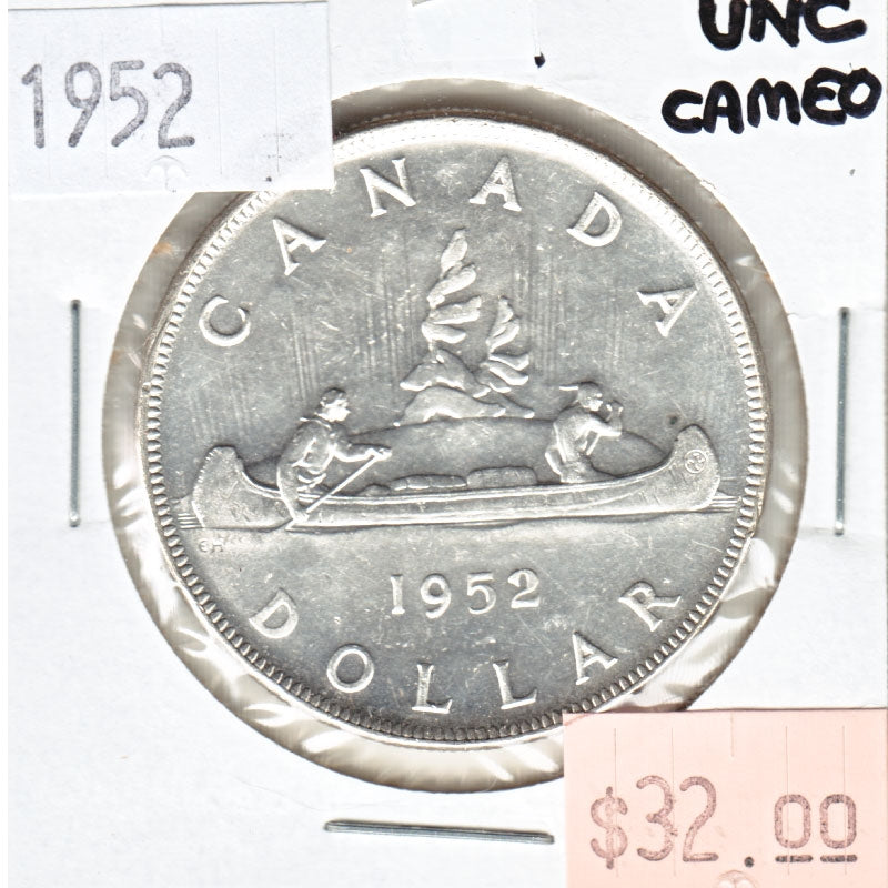 1952 Canada Dollar Uncirculated (MS60) Cameo