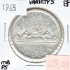 1965 Medium Beads Ptd. 5 (Variety 5) Canada Dollar Extra Fine (EF40)
