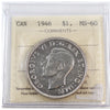 1946 Canada Dollar ICCS Certified MS60