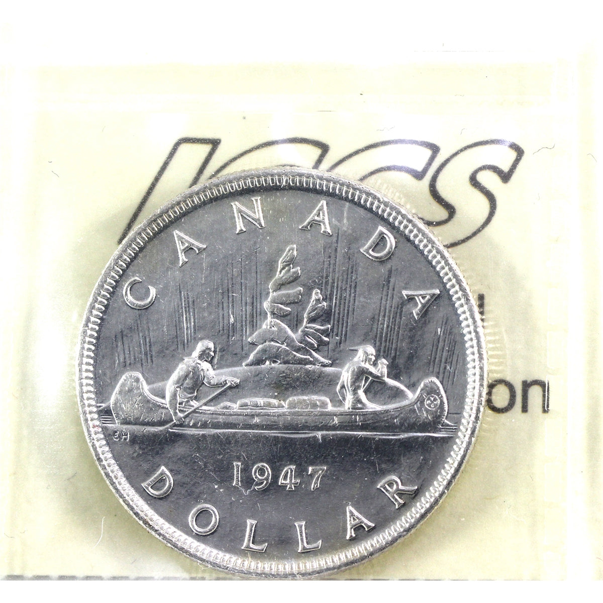 1947 Blunt 7, 7/7 Canada Dollar ICCS Certified MS60