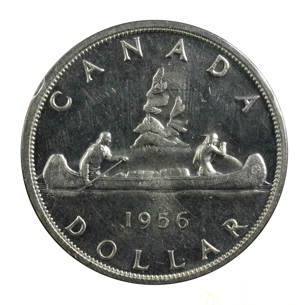 1956 Canada Dollar Uncirculated (MS60) Cameo
