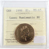 1998 Canada Loon Dollar ICCS Certified MS65 NBU
