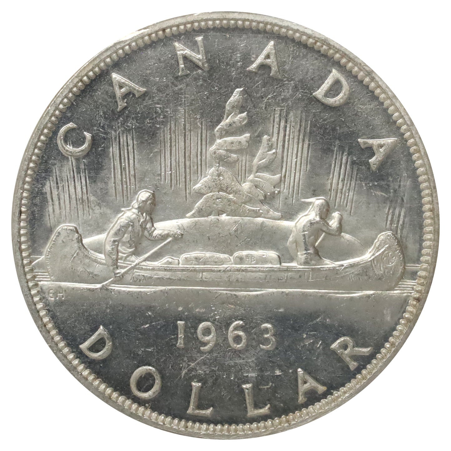 1963 Canada Dollar ICCS Certified MS64 Cameo (XKX 208)