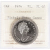 1974 Canada Nickel Dollar ICCS Certified PL65 Heavy Cameo