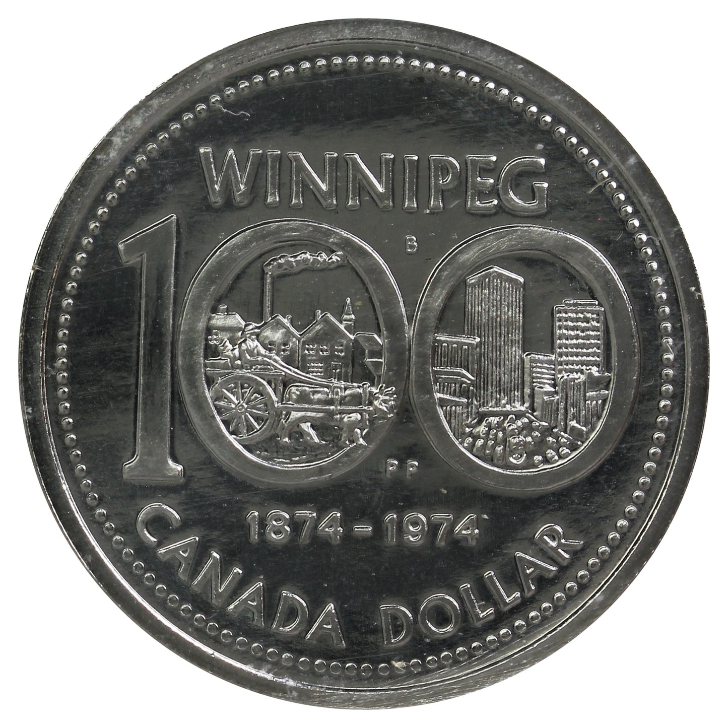 1974 Canada Nickel Dollar ICCS Certified PL65 Heavy Cameo