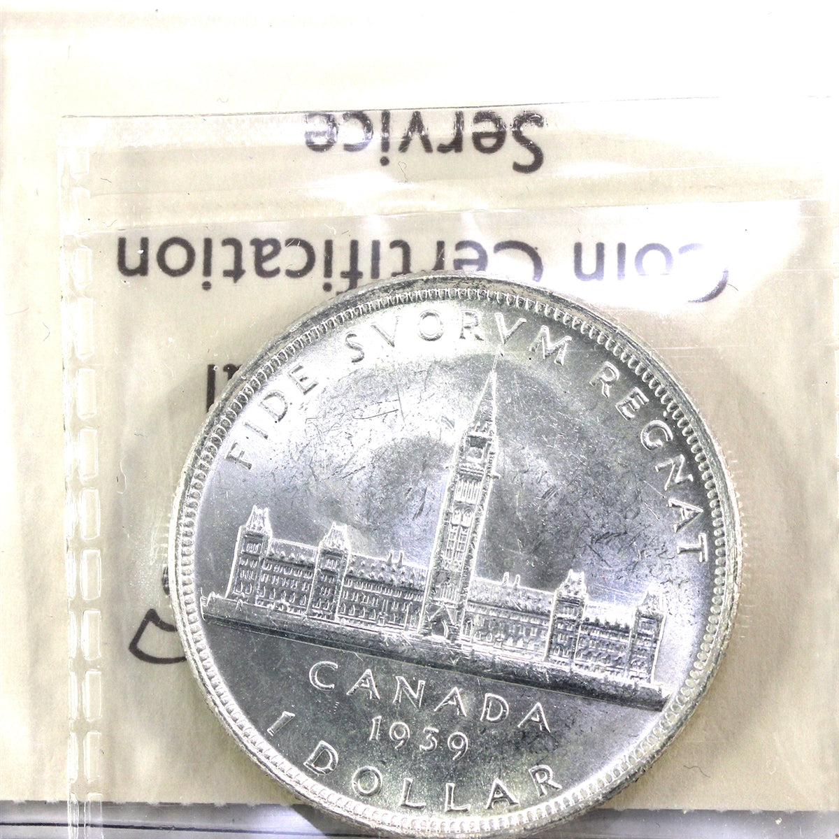 1939 Canada Dollar ICCS Certified MS60