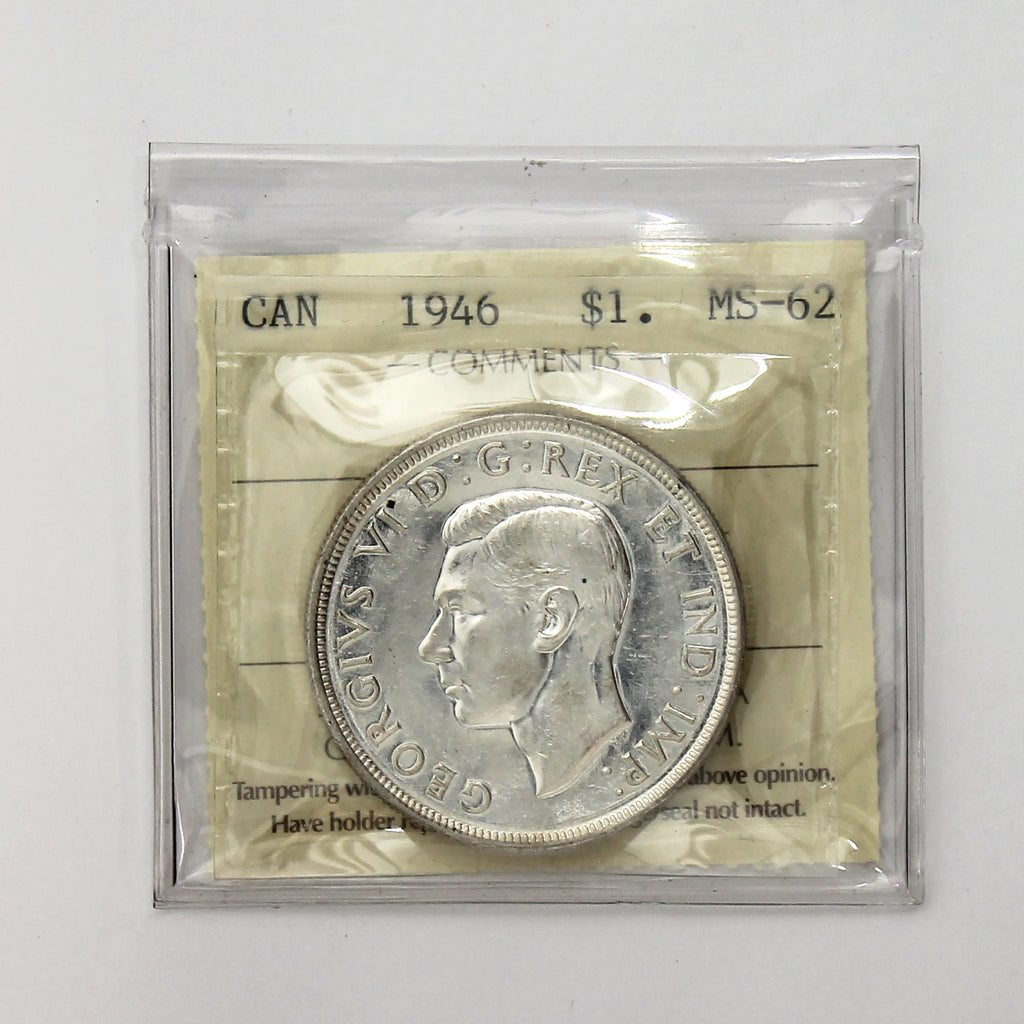 1946 Canada Dollar ICCS Certified MS62 (XIG 196)