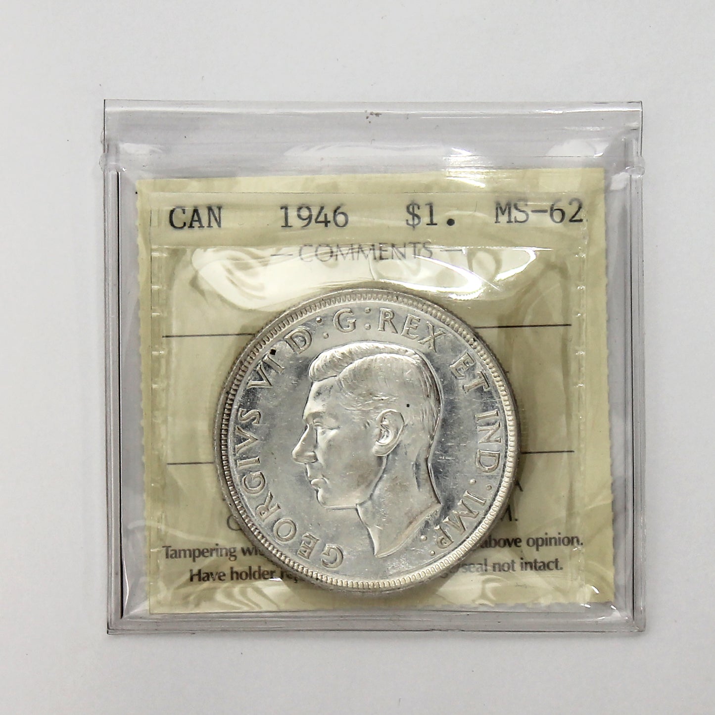 1946 Canada Dollar ICCS Certified MS62 (XIG 196)