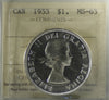 1953 NSF Canada Dollar ICCS Certified MS63