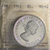 1953 SF Canada Dollar ICCS Certified MS62