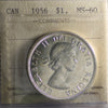 1956 Canada Dollar ICCS Certified MS60