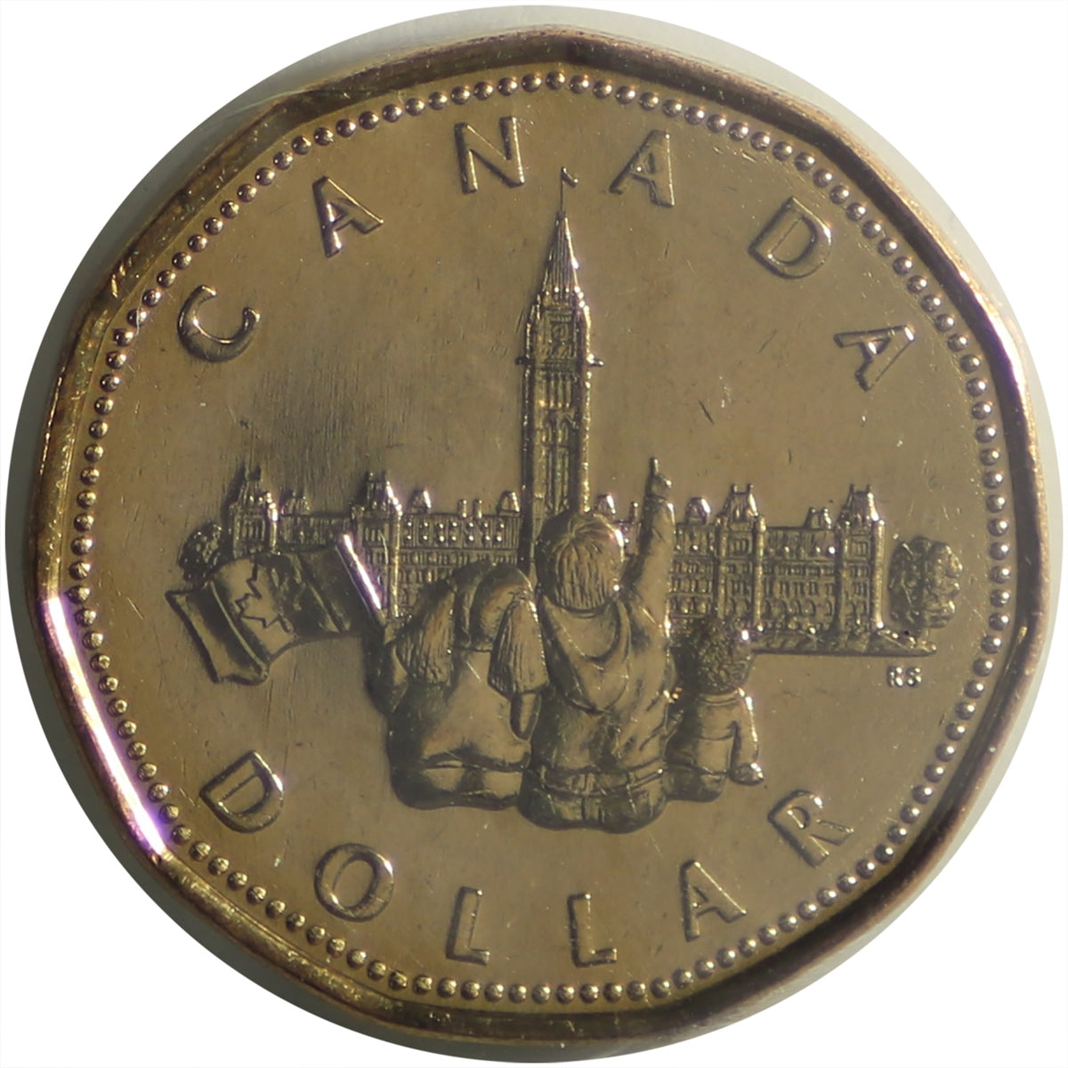 1992 Canada Confederation (Parliament) Loon Dollar ICCS Certified MS64