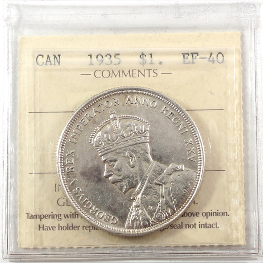 1935 Canada Dollar ICCS Certified EF40
