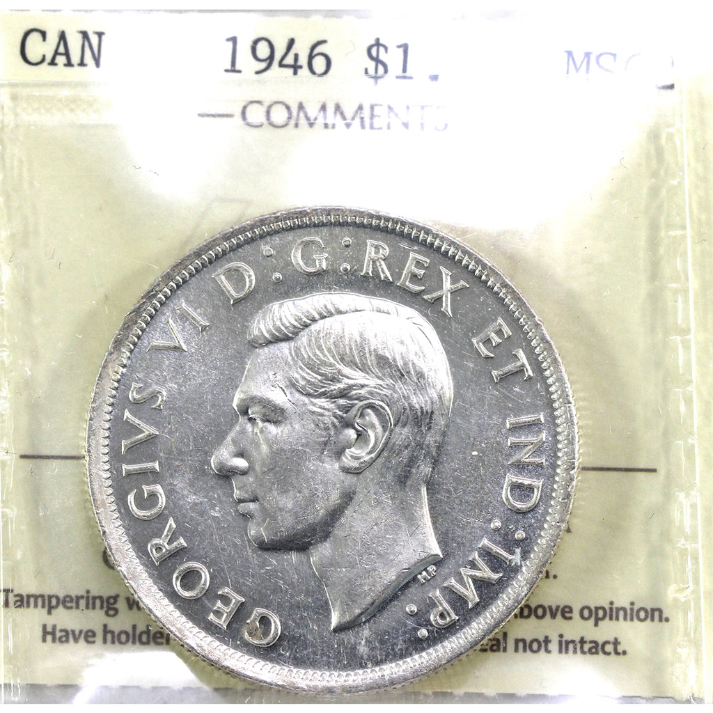 1946 Canada Dollar ICCS Certified MS62 (XSI 203)