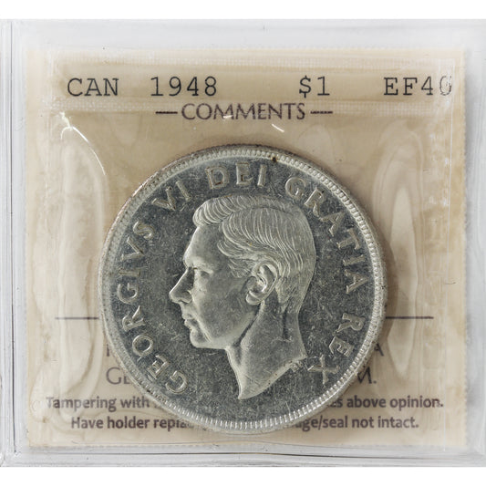 1948 Canada Dollar ICCS Certified EF40