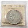 1952 NWL Canada Dollar ICCS Certified MS60