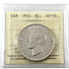 1952 SWL Canada Dollar ICCS Certified AU55