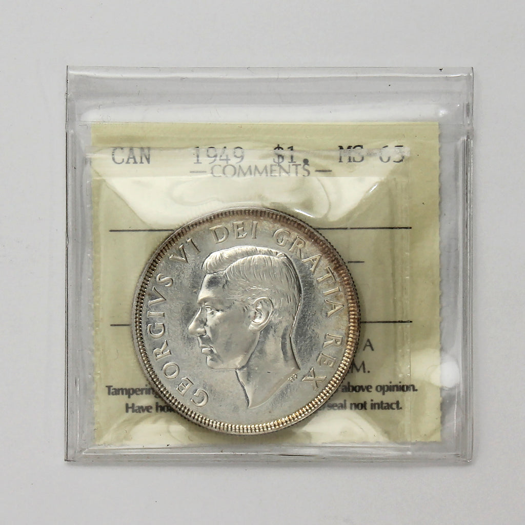 1949 Canada Dollar ICCS Certified MS65 (XCF 268)