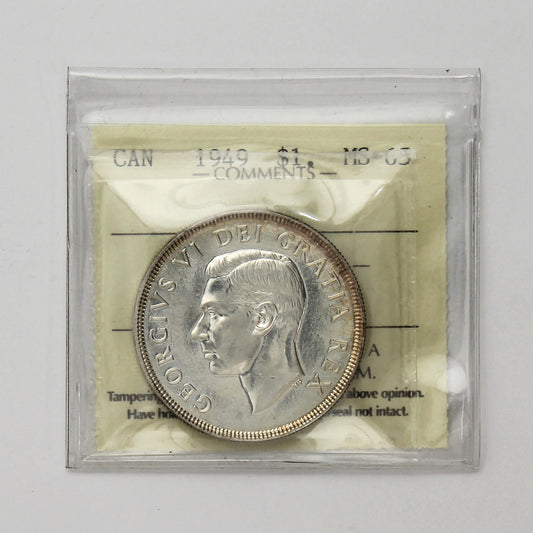1949 Canada Dollar ICCS Certified MS65 (XCF 268)