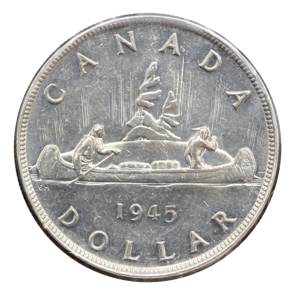 1945 2x HP Canada Dollar Extra Fine (EF40) $
