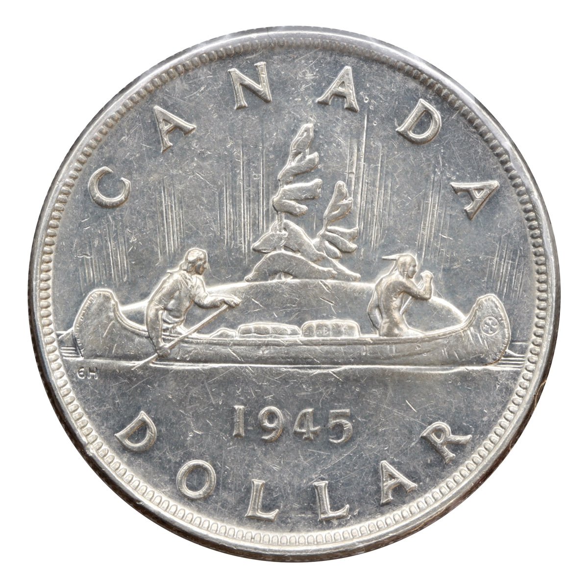 1945 2x HP Canada Dollar Extra Fine (EF40) $