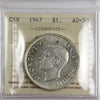 1947 Blunt 7 Canada Dollar ICCS Certified AU50