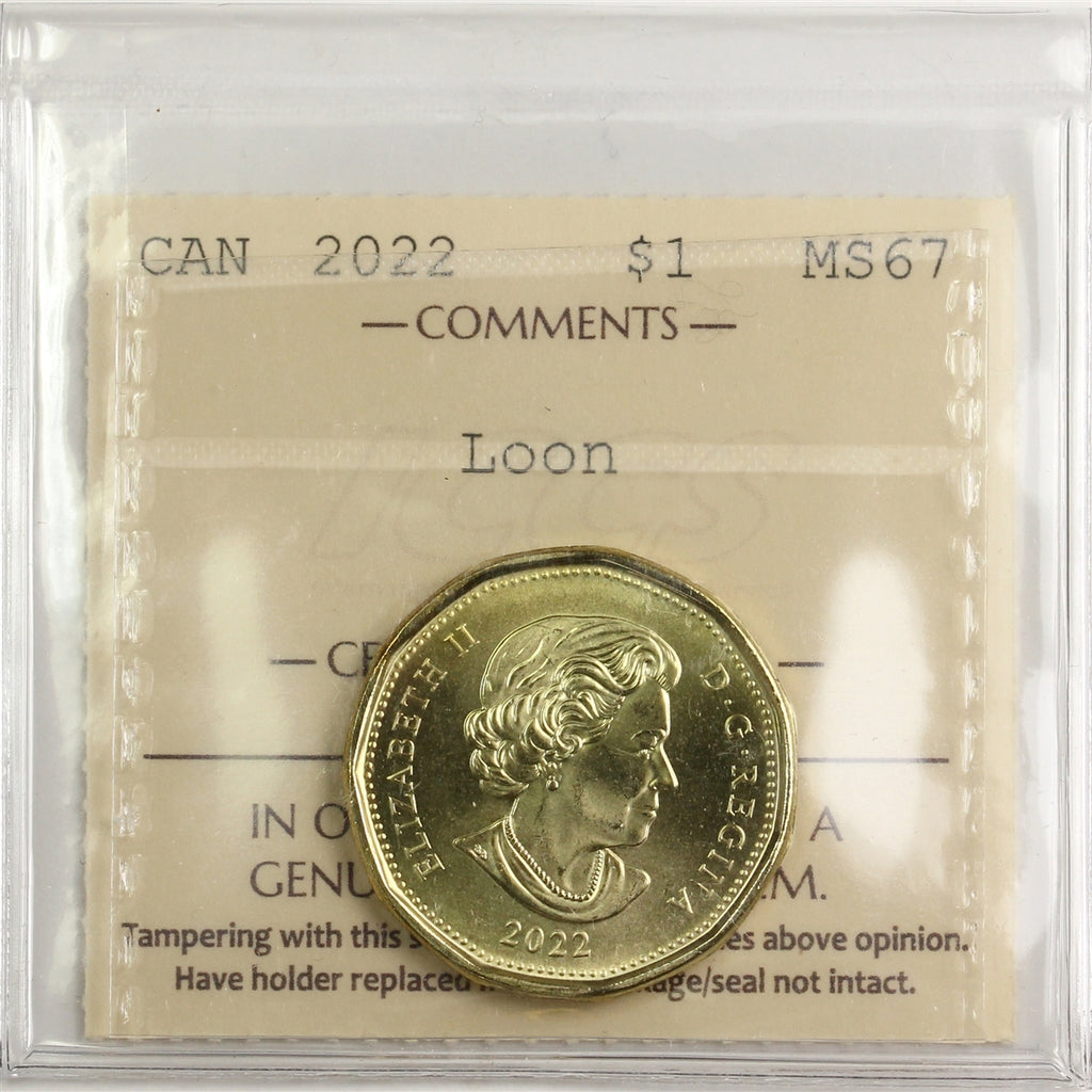 2022 Canada Loon Dollar ICCS Certified MS67