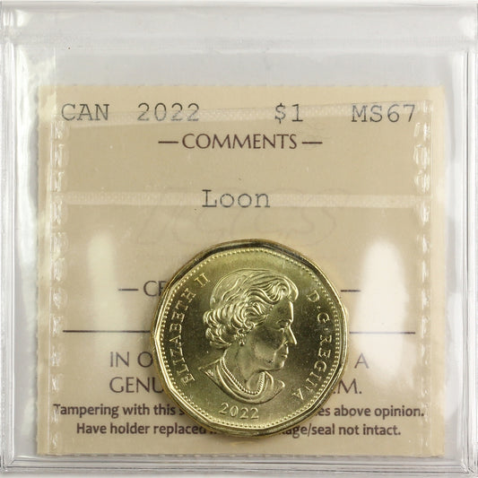 2022 Canada Loon Dollar ICCS Certified MS67