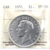 1951 Arnprior Canada Dollar ICCS Certified VF30