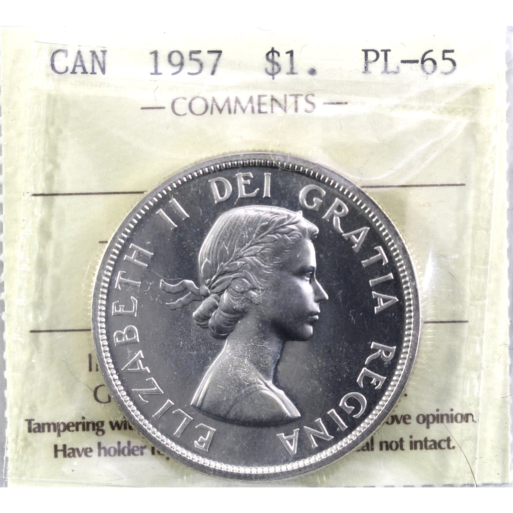 1956 Canada Dollar ICCS Certified PL64