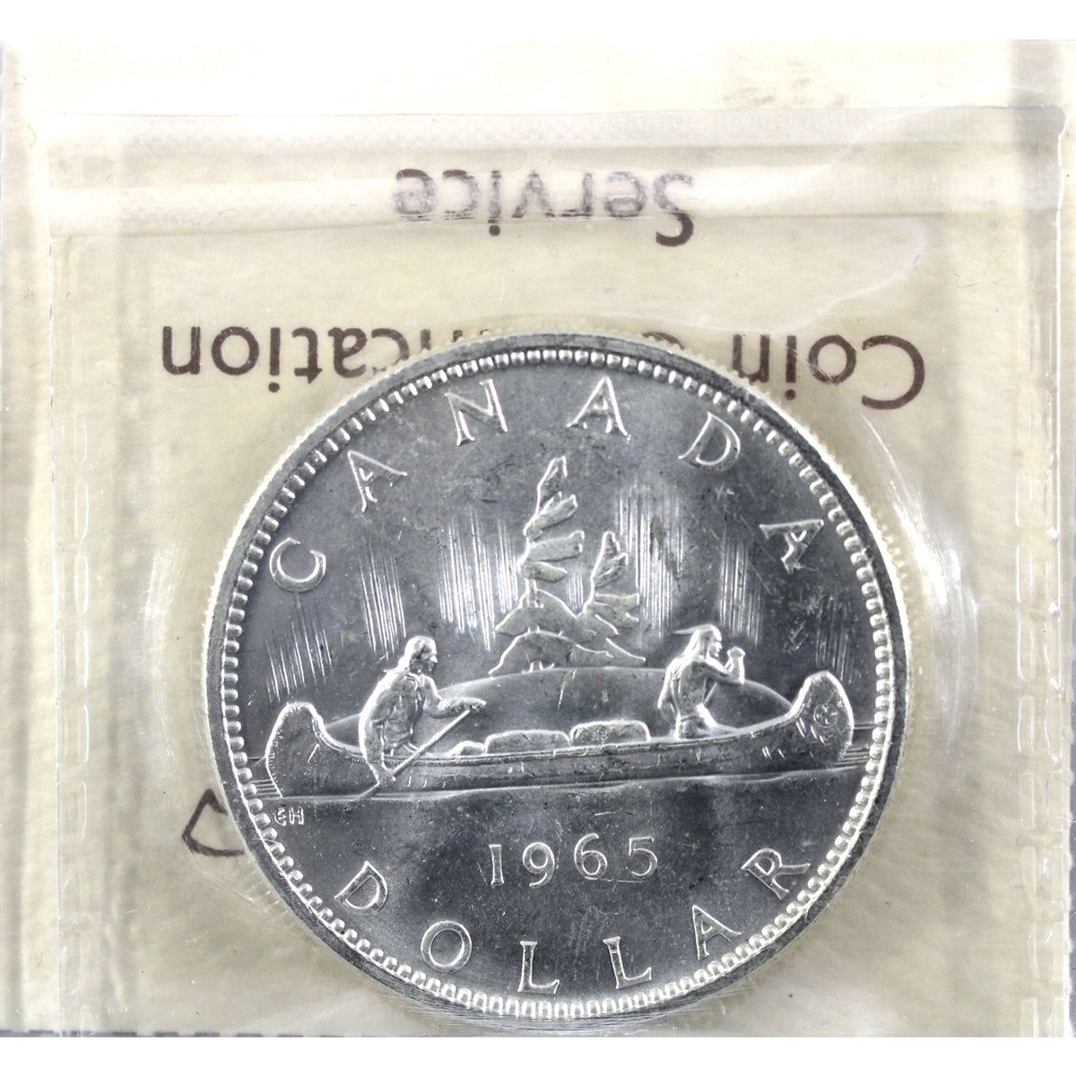1965 Small Beads Ptd. 5 (Type 1) Canada Dollar ICCS Certified MS63