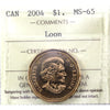 2004 Canada Loon Dollar ICCS Certified MS65