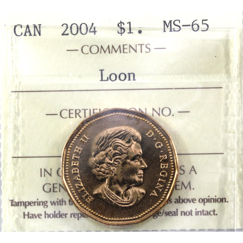 2004 Canada Loon Dollar ICCS Certified MS65