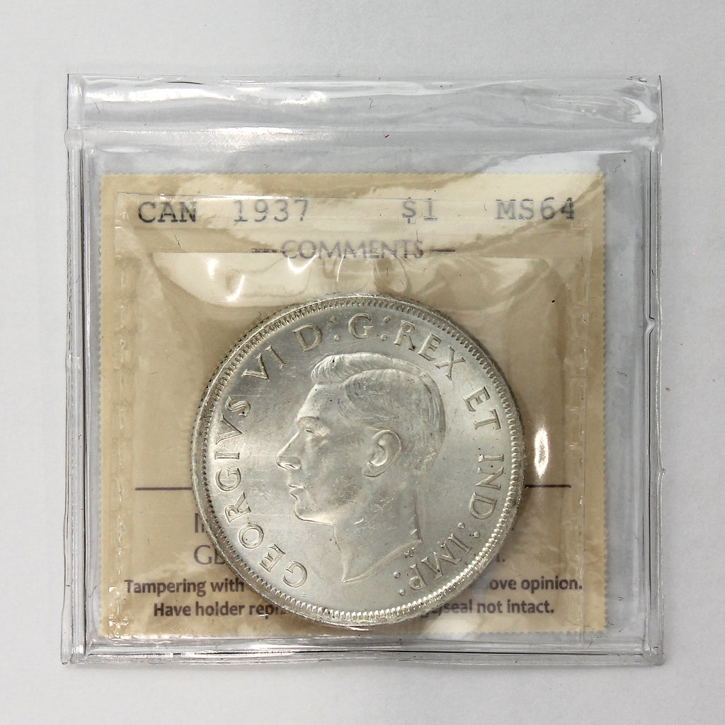1936 Canada Dollar ICCS Certified MS64 (XMY 637)