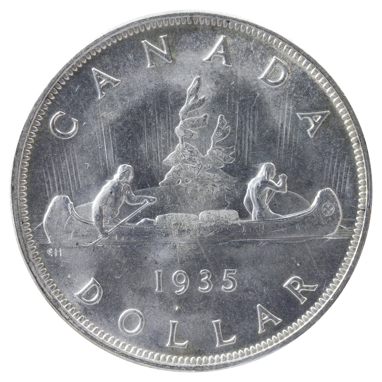 1935 Double XXV Canada Dollar ICCS Certified MS64 (XMY 606)