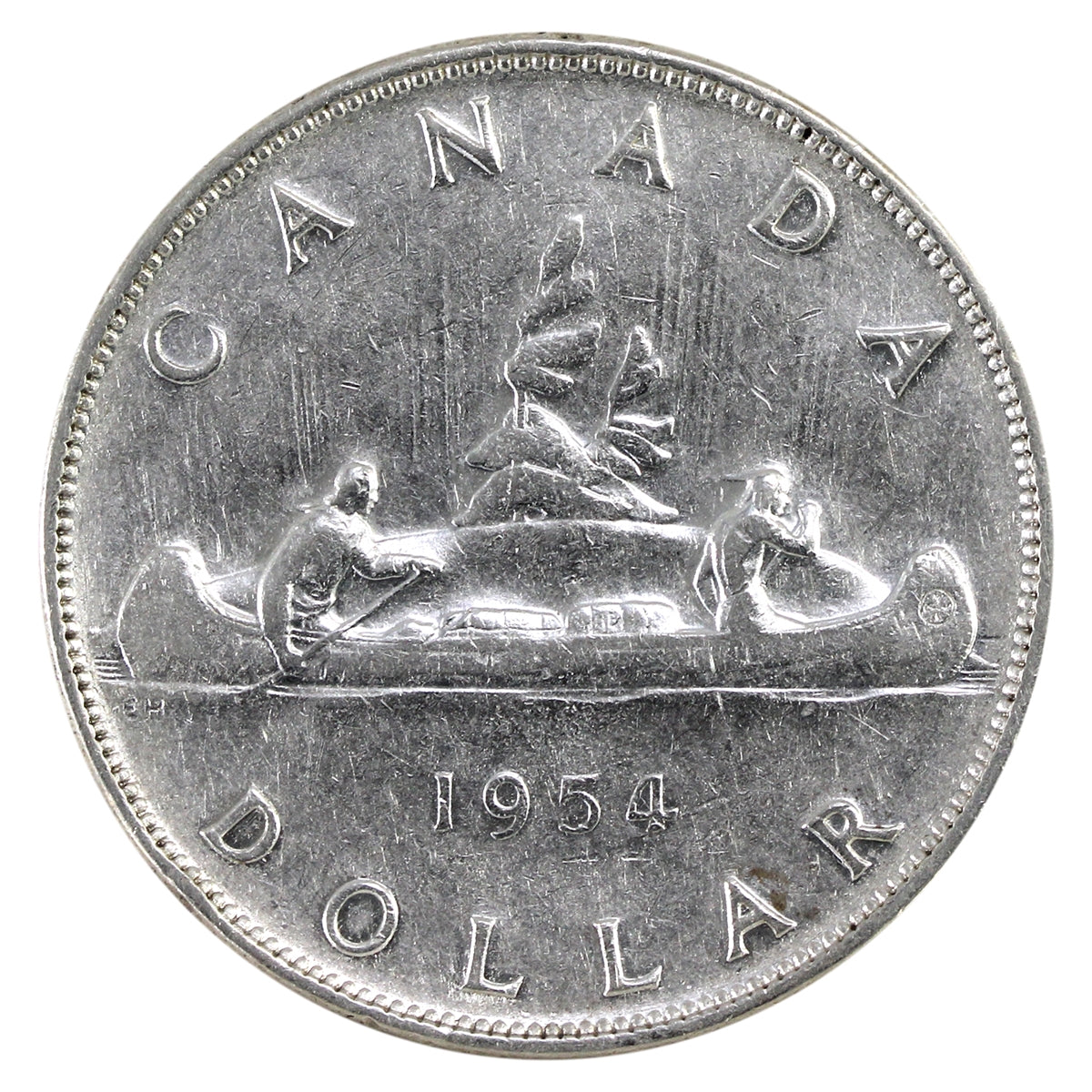 1955 Canada Dollar Fine (F12)