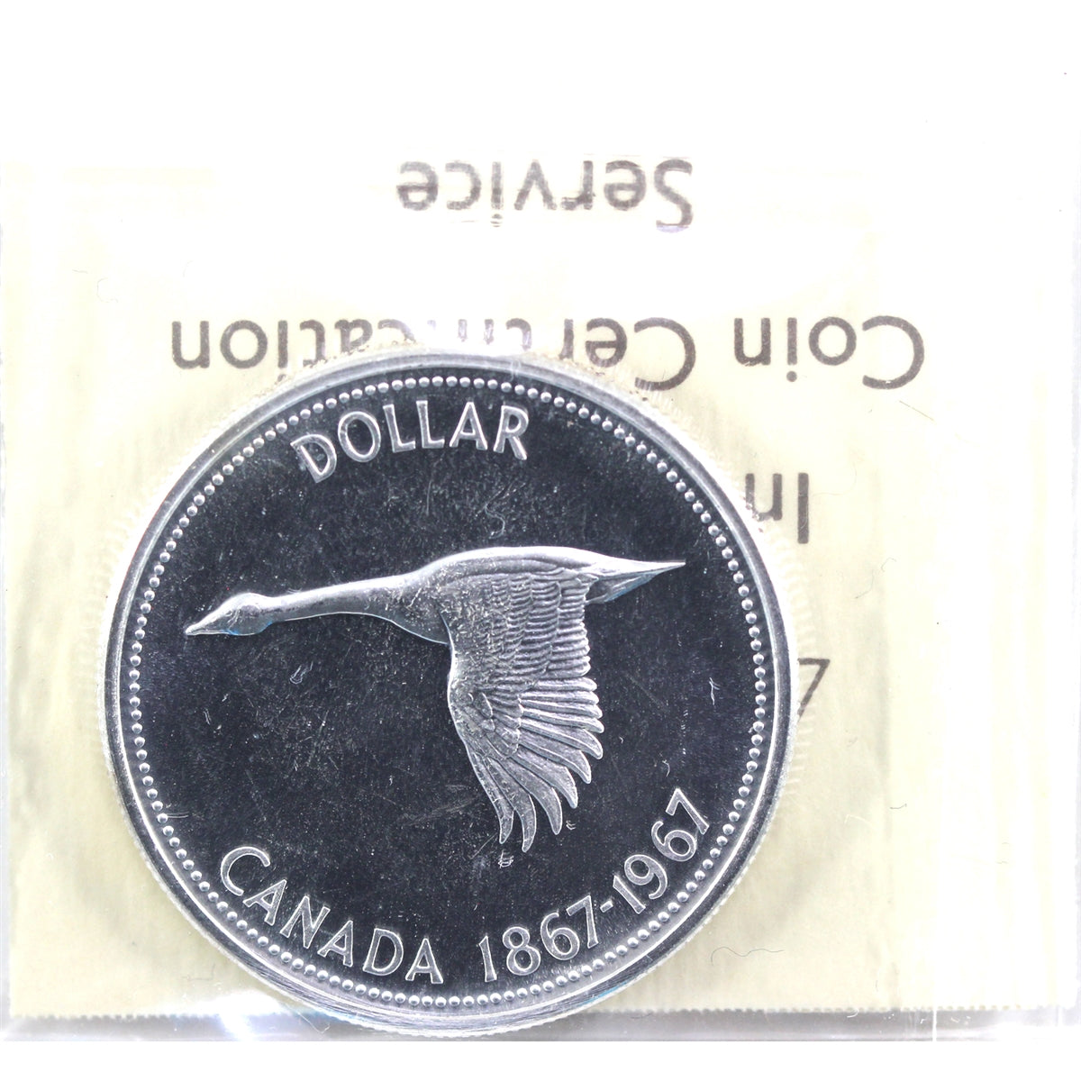 1967 Canada Dollar ICCS Certified PL64 Heavy Cameo