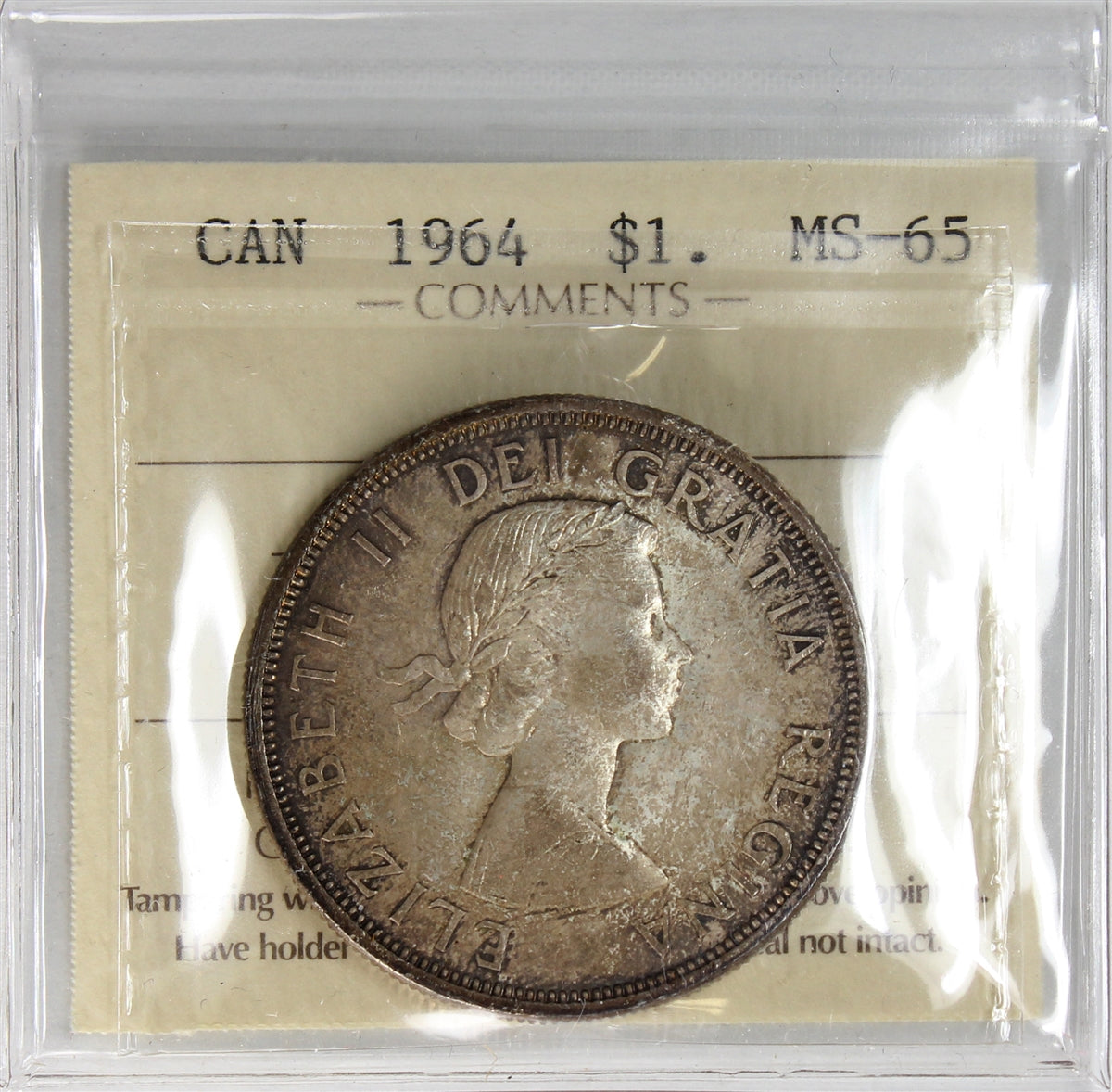 1964 Canada Dollar ICCS Certified MS65 (XWF 280)